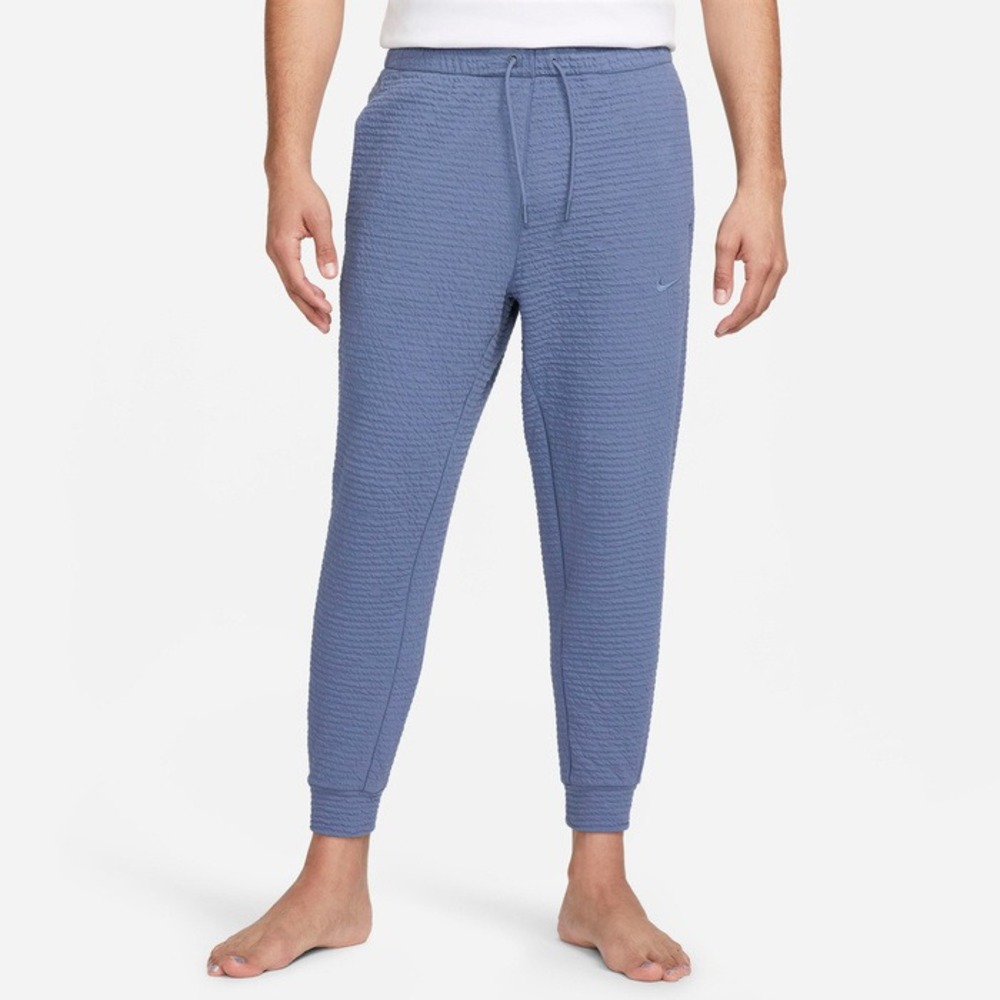Nike Yoga Dri-FIT Textured Jogger Pants Diffused Blue DV9885-491 Men's XL